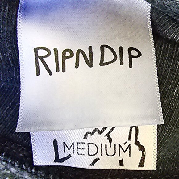 Rip N Dip Gray Mineral Cherry Blossom Hoodie Sweatshirt Size Medium - Picture 7 of 7